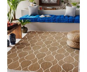 RugsX Flat 49379265 Sisal Carpet Drops - Natural Beige Straw Color, String 80X150 Cm