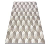 Flat Rug RUGSX Beige 120cm x 170cm