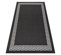 RugsX Flat Rug in Black | Size: 140 cm x 200 cm RUGSX Black 140 cm x 200 cm
