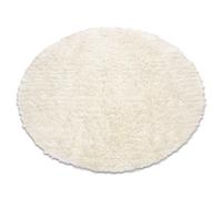 RugsX Flokati Woolen Circle Rug in Beige | Size: 110 cm diameter RUGSX Beige 110 cm diameter