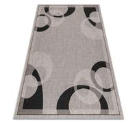 RugsX Floorlux Rug in Grey | Size: 80 cm x 150 cm RUGSX Grey 80 cm x 150 cm