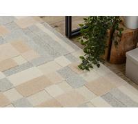 RugsX Flux 461.117.sa130 Wool Carpet Osta - Geometric, Structural, Loft Beige Grey 80X140 Cm