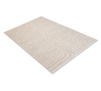 RugsX Froje 1774 Lines Carpet Scandinavian Style, Textured, Modern Cream Beige 160X220 Cm