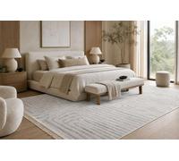 RugsX Froje 1774 Lines Carpet Scandinavian Style, Textured, Modern Grey 120X170 Cm