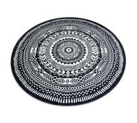 RugsX Fun Rug in Black | Size: 140 cm diameter RUGSX Black 140 cm diameter