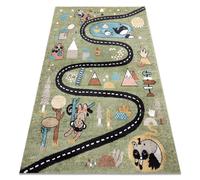 RugsX Fun Rug in Green | Size: 140 cm x 190 cm RUGSX Green 140 cm x 190 cm