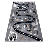 RugsX Fun Rug in Grey | Size: 120 cm x 170 cm RUGSX Grey 120 cm x 170 cm