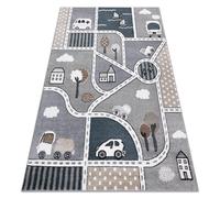 RugsX Fun Rug in Grey | Size: 140 cm x 190 cm RUGSX Grey 140 cm x 190 cm