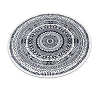 RugsX Fun Rug in Yellow | Size: 140 cm diameter RUGSX Yellow 140 cm diameter