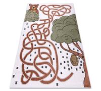 RugsX Fun Rug in Yellow | Size: 140 cm x 190 cm RUGSX Yellow 140 cm x 190 cm