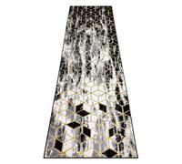 RugsX Gloss Runner in Black | Size: 70 cm x 250 cm RUGSX Black 70 cm x 250 cm