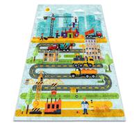 RugsX Junior Rug in Blue | Size: 80 cm x 150 cm RUGSX Blue 80 cm x 150 cm