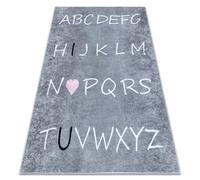 RugsX Junior Rug in Grey | Size: 160 cm x 220 cm RUGSX Grey 160 cm x 220 cm