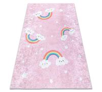 RugsX Junior Rug in Pink | Size: 140 cm x 190 cm RUGSX Pink 140 cm x 190 cm