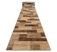 RugsX Karmel Deski Runner in Brown | Size: 80 cm x 440 cm RUGSX Brown 80 cm x 440 cm