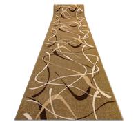 RugsX Karmel Heat-Set Runner in Brown | Size: 70 cm x 440 cm RUGSX Brown 70 cm x 440 cm