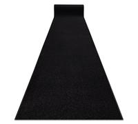RugsX Karmel Plain Runner in Black | Size: 160 cm x 380 cm RUGSX Black 160 cm x 380 cm