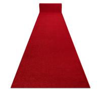 RugsX Karmel Plain Runner in Red | Size: 120 cm x 240 cm RUGSX Red 120 cm x 240 cm