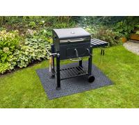 RugsX Magnus 2954 Protective Grill Mat For Terrace, Outdoor - Grey 100X120 Cm
