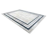 RugsX Modern Carpet Duke 51523 Cream / Blue - Frame, Structured, Very Soft, 160X220 Cm