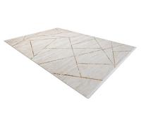RugsX Modern Carpet Duke 51557 Cream / Gold - Geometric, Structured, Very So 120X170 Cm