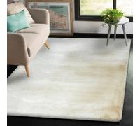 RugsX Modern Carpet Teddy New Wool 45 Shaggy, Plush, Very Thick Cream 80X150 Cm