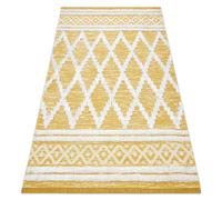 RugsX Moroc Rug in Yellow | Size: 136 cm x 190 cm RUGSX Yellow 136 cm x 190 cm
