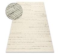 RugsX Nepal 2100 White / Natural Grey - Woolen, Double-Sided, Natural 60X100 Cm