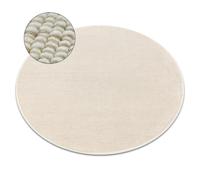 RugsX Nepal Rug in Beige | Size: 120 cm diameter RUGSX Beige 120 cm diameter