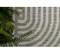 RugsX Organic 1835 Sisal Carpet Geometric Ecru Grey Natural, Modern Irregular Shape 133X190 Cm