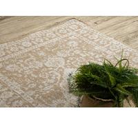 RugsX Organic 2762 Sisal Carpet Ornament, Frame Natural Ecru Modern Irregular Shape 120X170 Cm