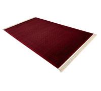 RugsX Orient 2958 Carpet Burgundy / Black Frame, Classic, Oriental, With Fringes 100X200 Cm
