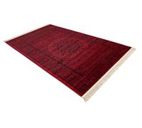 RugsX Orient 6039 Carpet Burgundy / Black Frame, Rosette, Oriental, With Fringes 300X400 Cm