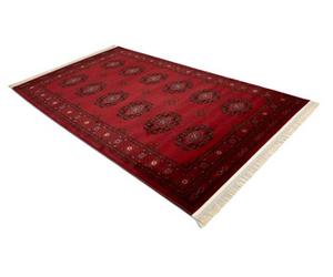 RugsX Orient 6871 Carpet Burgundy / Black Frame, Classic, Ornament, With Fringes 150X230 Cm