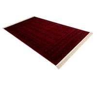 RugsX Orient 6889 Carpet Burgundy / Black Buchara, Frame, Oriental, With Fringes 180X270 Cm
