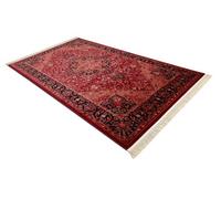 RugsX Orient Y307 Carpet Burgundy / Black Frame, Classic, Ornament, With Fringes 200X290 Cm