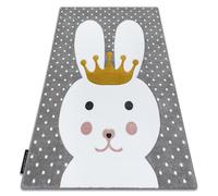 RugsX Petit Rug in Grey | Size: 200 cm x 290 cm RUGSX Grey 200 cm x 290 cm