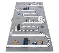 RugsX Petit Rug in Grey | Size: 240 cm x 330 cm RUGSX Grey 240 cm x 330 cm