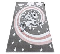 RugsX Petit Rug in Grey | Size: 80 cm x 150 cm RUGSX Grey 80 cm x 150 cm