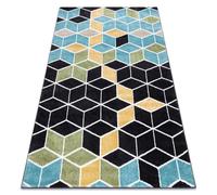 RugsX Poli 9139A Rug in Black | Size: 120 cm x 170 cm RUGSX Black 120 cm x 170 cm