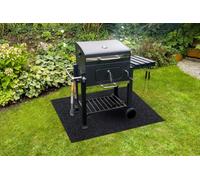 RugsX Protective Grill Mat 2057 For The Terrace, Outdoor - Anthracite 120X150 Cm