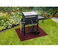 RugsX Protective Grill Mat 3086 For The Terrace, Outdoor - Red 100X180 Cm