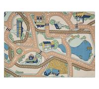 RugsX Rebel Roads Rug in Beige | Size: 95 cm x 133 cm RUGSX Beige 95 cm x 133 cm