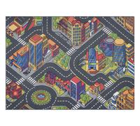 RugsX Rebel Roads Rug in Grey | Size: 140 cm x 200 cm RUGSX Grey 140 cm x 200 cm