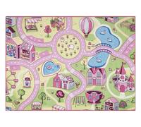 RugsX Rebel Roads Rug in Pink | Size: 95 cm x 200 cm RUGSX Pink 95 cm x 200 cm