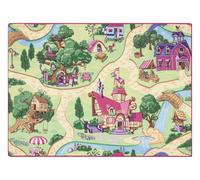RugsX Rebel Roads Rug in Pink | Size: 95 cm x 200 cm RUGSX Pink 95 cm x 200 cm