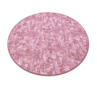 RugsX Round Solid Rug in Pink | Size: 100 cm diameter RUGSX Pink 100 cm diameter