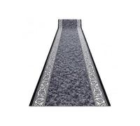 RugsX Runner anti-slip ROMANTIC gum Ornament grey 110cm 110x130 cm