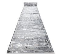 RugsX Runner Structural Mefe 6184 Two Levels Of Fleece Dark Grey 90 Cm 90X150 Cm