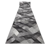 RugsX Silver Palanga Runner in Grey | Size: 80 cm x 180 cm RUGSX Grey 80 cm x 180 cm